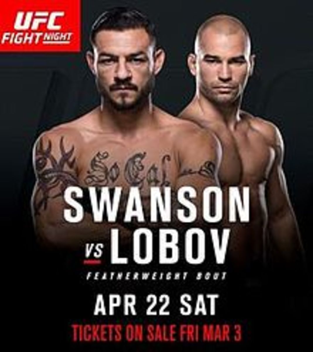 UFC Fight Night 108 Swanson vs. Lobov Fight Card UFC